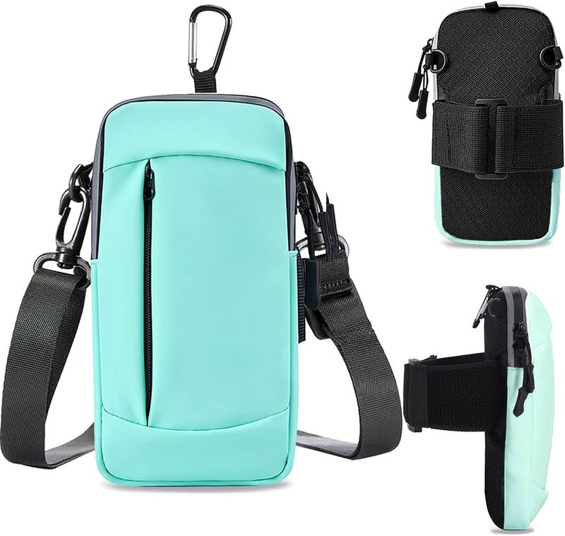 MOVOYEE Phone Holder for Running Cell Phone Purse Crossbody Bags for Women Men Kids, iPhone 11 12 13 14 15 16e 16 Pro Max Xs Xr X 8 7 Plus SE Mini Galaxy Ultra Edge S25 S24 S23 S22 Note 20 Arm Bands - Image 1